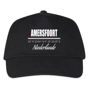 Amersfoort - Kinder Basecap - Schwarz - Vorne