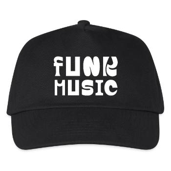 Funk Music Bold Block Letters - Kids’ Baseball Cap - black - Front