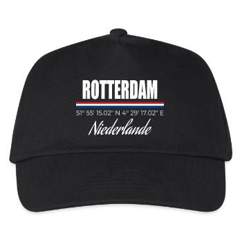 Rotterdam - Kids’ Baseball Cap - black - Front
