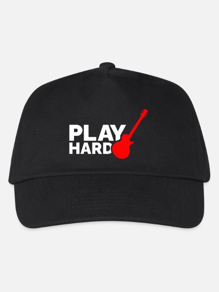 Play Hard - Kinder Basecap - Schwarz
