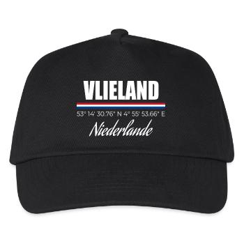 Vlieland - Kinder Basecap - Schwarz - Vorne