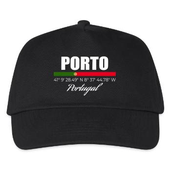 Porto - Kinder Basecap - Schwarz - Vorne