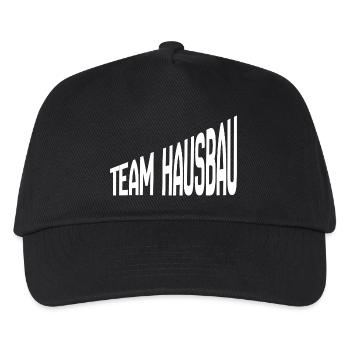 Team Hausbau - Kinder Basecap - Schwarz - Vorne