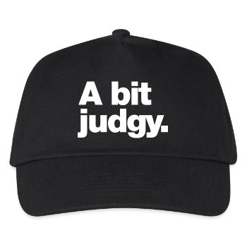 A bit judgy - Kids’ Baseball Cap - black - Front