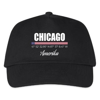 Chicago - Kinder Basecap - Schwarz - Vorne
