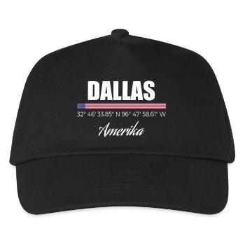 Dallas - Kinder Basecap - Schwarz - Vorne