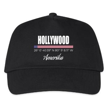 Hollywood - Kinder Basecap - Schwarz - Vorne