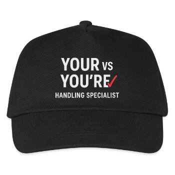Grammaire Oxford Virgule Règles de la langue - Casquette de baseball Enfant - noir - Devant