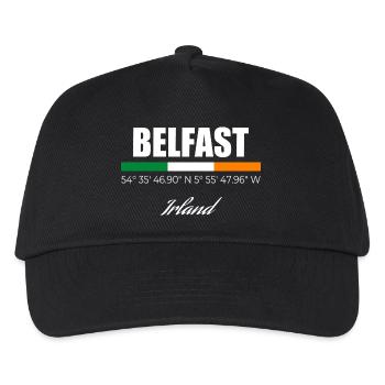 Belfast - Kinder Basecap - Schwarz - Vorne