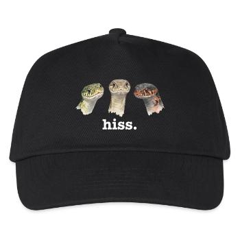 Snake Funny Snake Lover Lusti - Kids’ Baseball Cap - black - Front