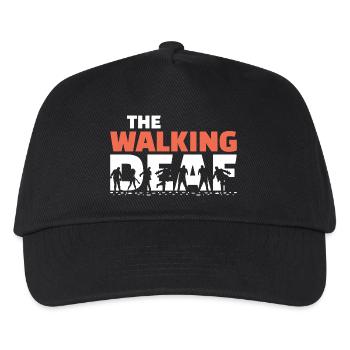 The Walking Deaf Funny Hearing Impairment Art - Kids’ Baseball Cap - black - Front