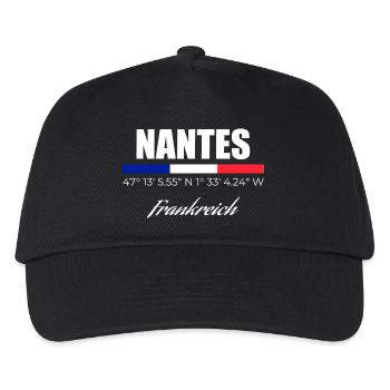 Nantes - Kinder Basecap - Schwarz - Vorne