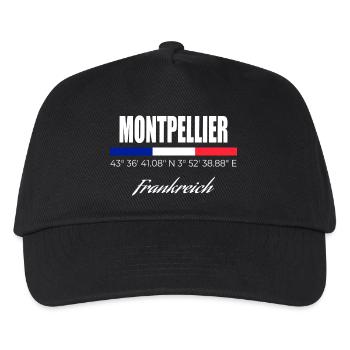 Montpellier - Kinder Basecap - Schwarz - Vorne
