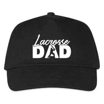 Entwicklung der Lacrosse-Spieler Funny Lax Sports - Kinder Basecap - Schwarz - Vorne