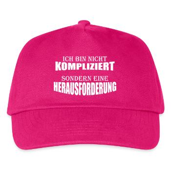 I'm not complicated - Kids’ Baseball Cap - fuchsia - Front