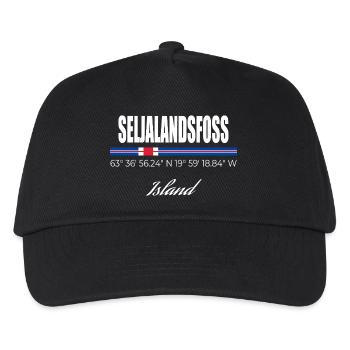 Seljalandsfoss - Kids’ Baseball Cap - black - Front