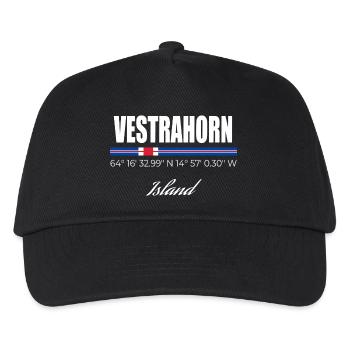 Vestrahorn - Kinder Basecap - Schwarz - Vorne
