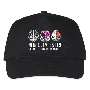 Neurodiversity Autism Brain ADHD Asperger - Kids’ Baseball Cap - black - Front