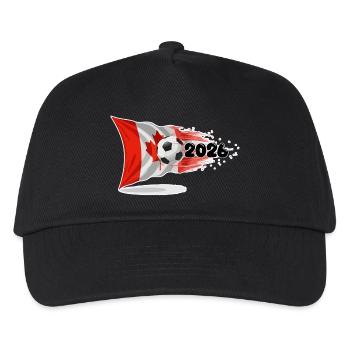Canada 2026 Soccer Rush - Kids’ Baseball Cap - black - Front
