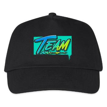 Team - Kids’ Baseball Cap - black - Front