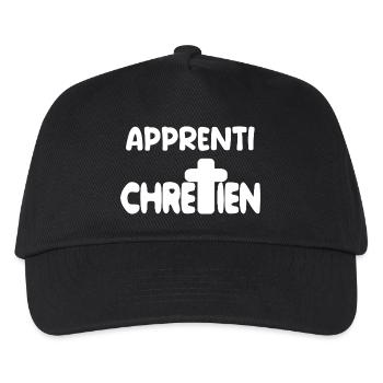 Katholisch-christliches Geschenk Gott - Kinder Basecap - Schwarz - Vorne