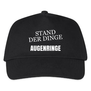 Stand der Dinge Augenringe - Kinder Basecap - Schwarz - Vorne