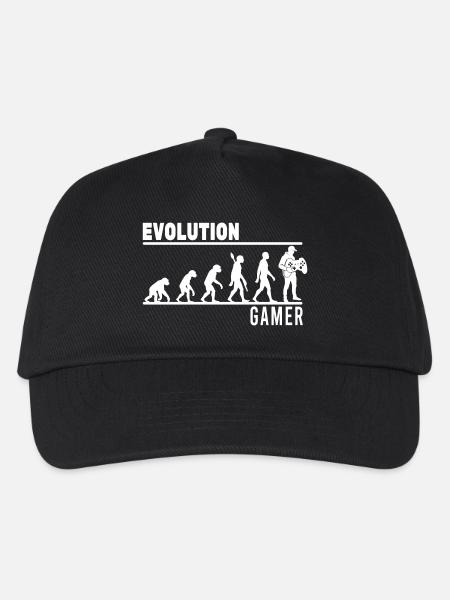 evolution gamer - Kinder Basecap - Schwarz