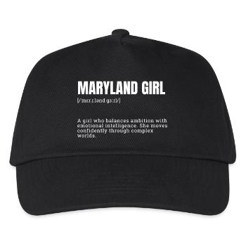 Courage et empathie des filles du Maryland - Casquette de baseball Enfant - noir - Devant