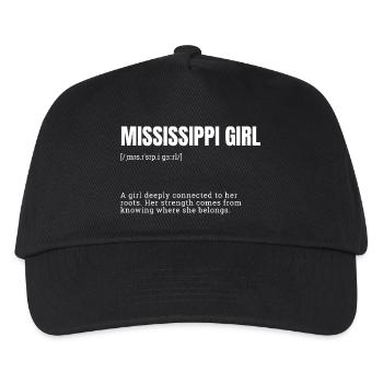 Mississippi Girl: Starke Wurzeln - Kinder Basecap - Schwarz - Vorne