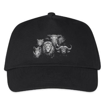 „Big Five“ - Kinder Basecap - Schwarz - Vorne