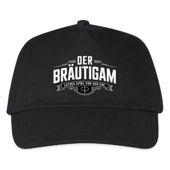 Bräutigam Letztes Spiel vor der Ehe JGA - Kinder Basecap - Schwarz - Vorne