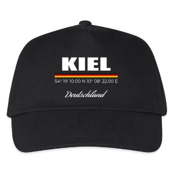 Kiel - Kinder Basecap - Schwarz - Vorne
