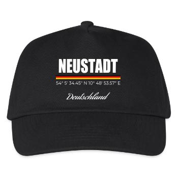 Neustadt - Kinder Basecap - Schwarz - Vorne
