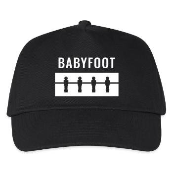 White Foosball Table - Kids’ Baseball Cap - black - Front