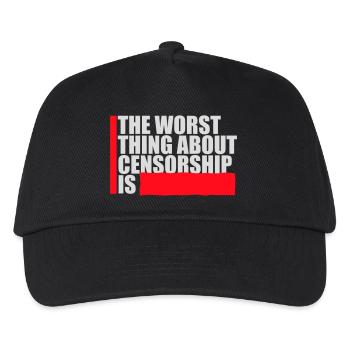 Le pire dans la censure, c’est l’ironie amusante - Casquette de baseball Enfant - noir - Devant