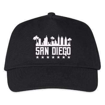 San Diego Skyline Palm Vista - Kinder Basecap - Schwarz - Vorne