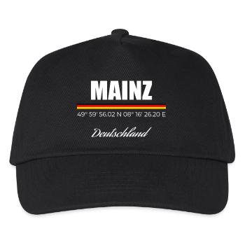 Mainz - Kinder Basecap - Schwarz - Vorne