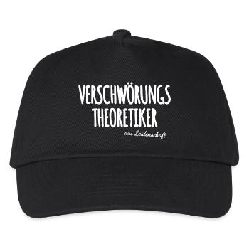 Verschwörungstheoretiker - Kinder Basecap - Schwarz - Vorne