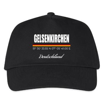 Gelsenkirchen - Kinder Basecap - Schwarz - Vorne
