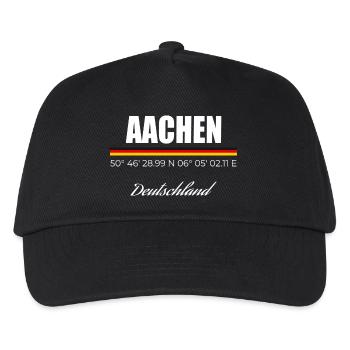 Aachen - Kinder Basecap - Schwarz - Vorne