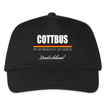 Cottbus - Kinder Basecap - Schwarz - Vorne