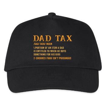 Taxe Papa : Récompense d’achat pour enfants - Casquette de baseball Enfant - noir - Devant