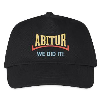 Abitur – We Did It! (Abschlussklasse Konkav / 3C) - Kinder Basecap - Schwarz - Vorne
