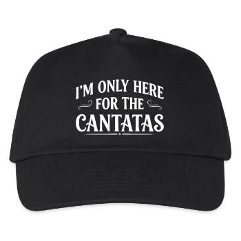 Cantata Lustig Spruch Klassik Musik I am Here - Kids’ Baseball Cap - black - Front