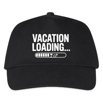 Chargement de vacances... - Casquette de baseball Enfant - noir - Devant