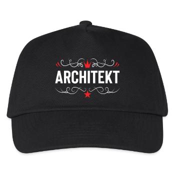 Architekt Beruf - Kinder Basecap - Schwarz - Vorne