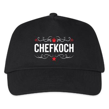 Chefkoch Kochen - Kinder Basecap - Schwarz - Vorne
