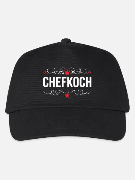 Chefkoch Kochen - Kinder Basecap - Schwarz