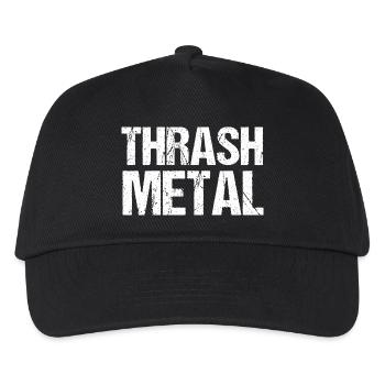 Thrash Metal Grunge-Typografie - Kinder Basecap - Schwarz - Vorne