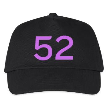 52 - Kinder Basecap - Schwarz - Vorne